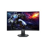 Dell S2722DGM 27 Zoll QHD (2560x1440) 1500R Curved Gaming Monitor, 165Hz,...