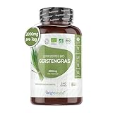 Bio Gerstengras Kapseln - 2000mg pro Tagesdosis - Bio zertifiziert - 240...