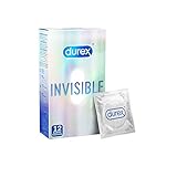 Durex Invisible Kondome – Dünn, transparent, mit Silikongleitgel...