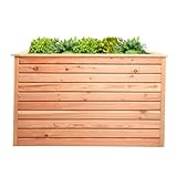 Mega Holz Hochbeet Rhombus L Lärche Holz für Außen Naturbelassen...
