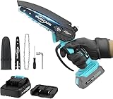 YARDCARE Mini Kettensäge, 6 Zoll Akku Kettensäge mit Automatischer...