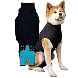Suitical Recovery Suit Hund, L, Schwarz