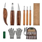 ZHaotn 10Pcs Holz Carving Tools Set Mit Detail Messer Meißel Handschuhe...