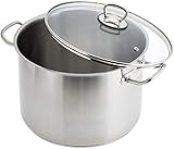 GSW Jumbotopf Profi 26x18cm, Edelstahl, Glas, silber, 26cm