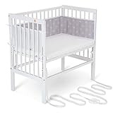 FabiMax Baby Beistellbett für Boxspringbetten, stufenlos...