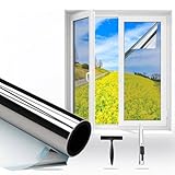 Gutsurge Spiegelfolie Fenster Sichtschutz 44.5x200cm Sonnenschutzfolie...