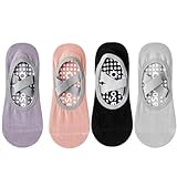 Tokaneit 4 Paar Antirutschsocken für Yoga, Antirutsch Socken, Bequeme Yoga...