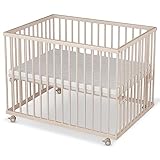 Sämann Laufstall Baby 75x100 cm mit Matratze | TÜV geprüft 2023 |...