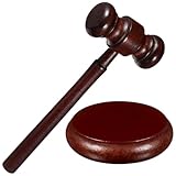 Housoutil Ktionshammer Set Aus Holz, Richterhammer Holz Richter Hammer Set...