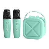 Karaoke-Maschine, tragbare Blue-Tooth Karaoke-Maschine mit 2 kabellosen...