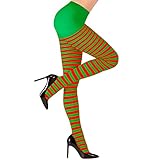 W WIDMANN MILANO Party Fashion - Strumpfhose, gestreift, 70 DEN, Halloween,...