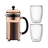 Bodum K1928-18-1 Chambord Set Kaffebereiter 8 Tassen mit 2 Gläser 35 cl...