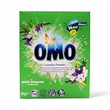OMO Waschpulver, Apfelblüte & Wasserlilie Duft, 5 kg, 100 Waschladungen,...