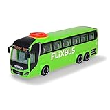 Dickie Toys - Spielzeug-Bus Man FlixBus (grün) – lenkbarer Reise-Bus...