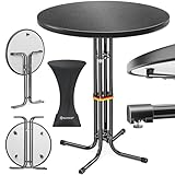 KESSER® Gastro Stehtisch klappbar Bistrotisch | Pulverbeschichtete...
