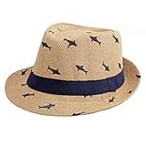 Kinder Jungen Mädchen Panamahut Sonnenhut Beach Hut Strohhut Jazz Hut...