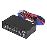 Media Dashboard Multi Card Reader USB3.0/2.0 Hub ESATA Front Panel 5.25inch...