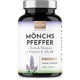 Mönchspfeffer hochdosiert - 180 kleine Agnus Castus Tabletten + Folsäure,...