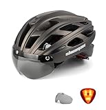 Shinmax Fahrradhelm Herren Damen Fahrradhelm mit Visier Magnetische...