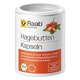 Raab Vitalfood® Bio Hagebutten Kapseln (150 Stück) - Premium-Sorte AP-4®...