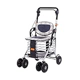 Faltbarer Rollator Rollator Lauflernhilfe für Senioren mit Sitz für...