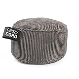 Lumaland Sitzsack Pouf aus Cord | Kompakter 50L Gaming Pouf mit...