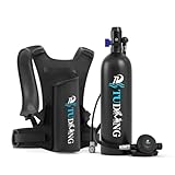 TUDIVING-2L Tauchflasche Unterwasser mit 25-30 Minuten Atmen, Tragbare...