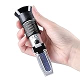 XinJiaYi Refraktometer Honig, Honigtester mit dreifacher Skala...