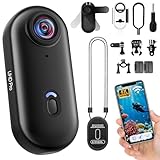 Nisanuki Action Cam 4K, Sportkamera WLAN 120° 1080P HD, Mini Action Kamera...