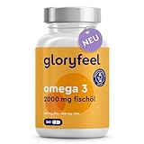 Omega 3 Kapseln - 2000mg Fischöl hochdosiert - Mit 660mg EPA und 440mg DHA...