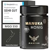 maorika - Manuka Honig 550 MGO + 250g im Glas (lichtundurchlässig, kein...