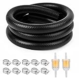 URAQT Benzinschlauch Kit, 2 Meter Ø 8 mm Kraftstoffschlauch Ölschlauch...