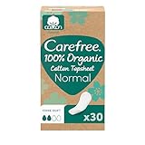 Carefree Slipeinlage 100% Organic Cotton Topsheet Normal (30 Stück), aus...