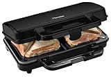 Bestron XL Sandwichmaker, Antihaftbeschichteter Sandwich-Toaster für 2...