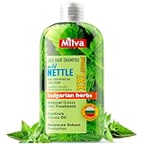 Milva Brennnessel Shampoo für fettiges Haar – 500ml Anti-Fett...