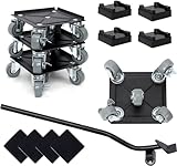 Möbel Transportrollen Set, Möbelroller Transportroller 5 Räder 360...