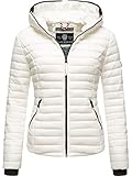 Navahoo Damen Damen leichte Übergangsjacke Steppjacke mit Kapuze Kimuk...