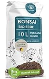 Bonsai Erde Indoor 10 L - Bonsaierde mit 100 Tage Startdünger - Ficus Erde...