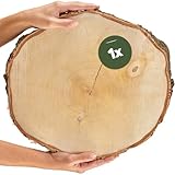 Große Holzscheibe in 40 cm (38-44cm) Durchmesser für DIY Basteln und...