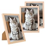 Bcuuozeeing Bilderrahmen 30x40 Holz Holzrahmen 3er Set Picture Frame für...