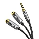 UGREEN Audio Splitter 3,5mm Aux Splitter Verlängerung Kabel für Zwei...