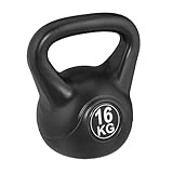 Relaxdays Kettlebell 16 kg, Kugelhantel Kunststoff, Fitness Workout,...