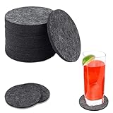 30 StüCk Filzuntersetzer Rund, Filz Untersetzer FüR GläSer, Untersetzer...