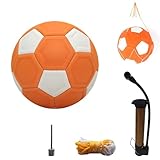 ZOYDP Curve Ball 8.27 Zoll, Kinderfussball Größe 5 mit Pumpe, Luftnadel,...