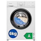 Bomann® Waschmaschine 6kg | max. 1000 U/Min. | Bürstenloser DC-Motor:...