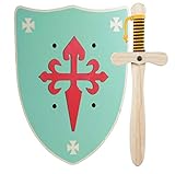 GERILEO Ritter Schwert und Schild aus Holz, Handgefertigtes - Spielzeug...