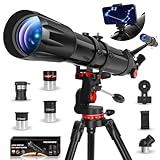 HETEKAN Teleskop, Teleskop Astronomie für Erwachsene, 90 mm Öffnung 900...