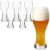 MamboCat 6er Set Weizenbiergläser klar 0,5 L I Weißbier-Glas mit...
