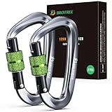 Brotree Karabiner mit 1200kg Belastbarkeit Schwerlast 12KN Karabinerhaken...