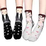 Shoppawhile 2 Paar Hochzeit Socken Hochzeitsgeschenke für Brautpaar Lustig...